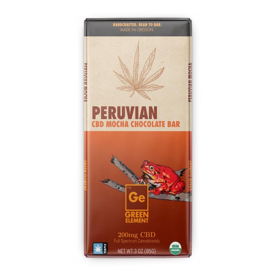 Green Element - CBD Chocolate Bar, Mocha, 750:16
